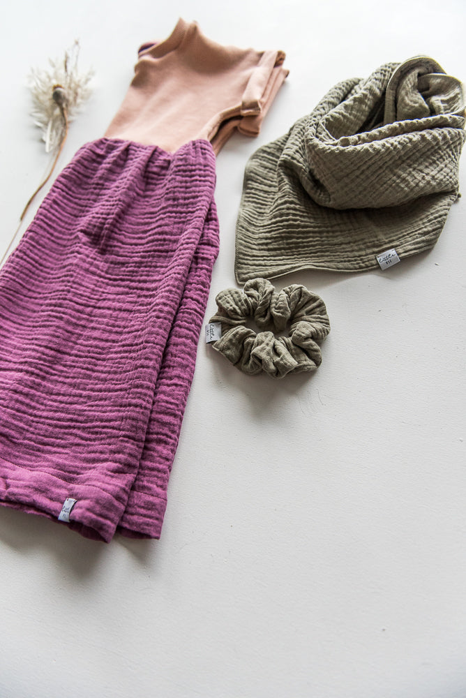 Material Mix Dress // Rib