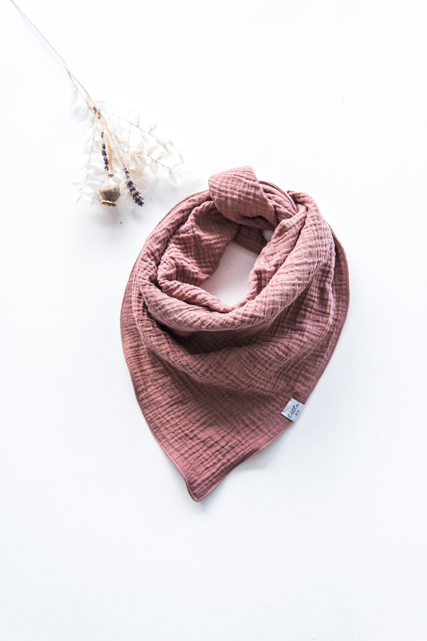 Scarf // Musselin Dreieckstuch // Old Rose