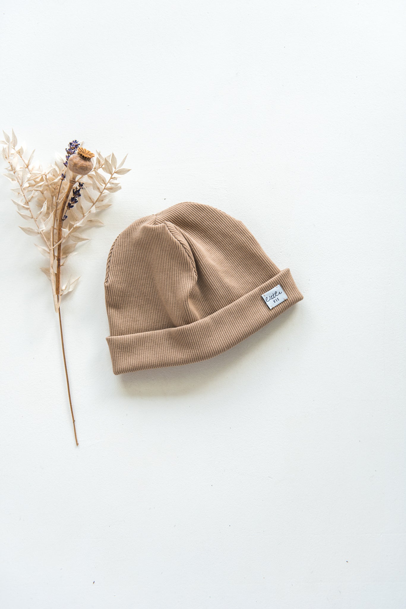 Rib Turn-Up Beanie // dune