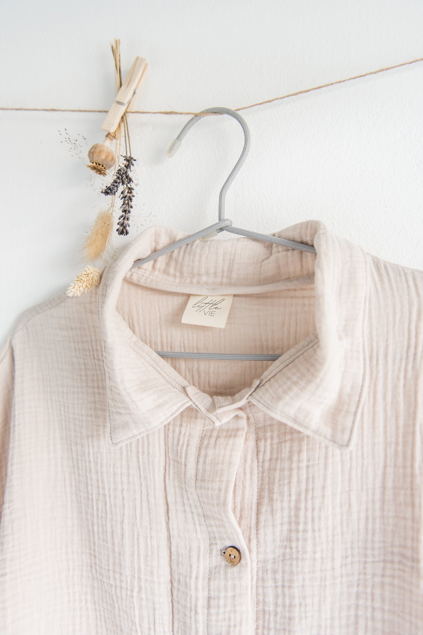 Musselin Oversized Hemd // Light Sand // Adult
