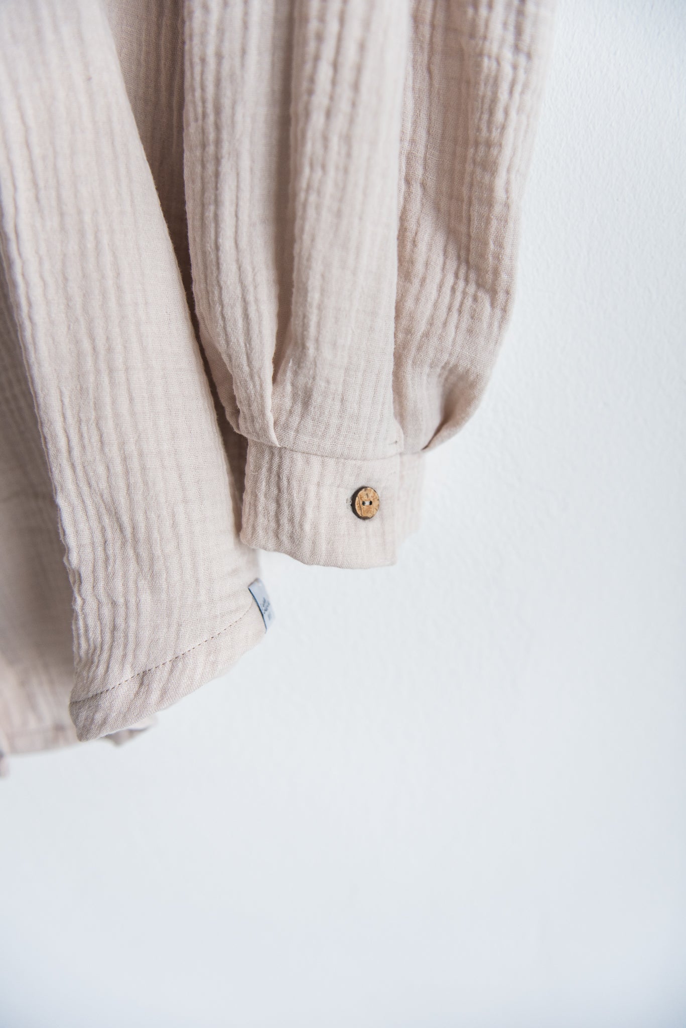 Musselin Oversized Hemd // Light Sand // Adult