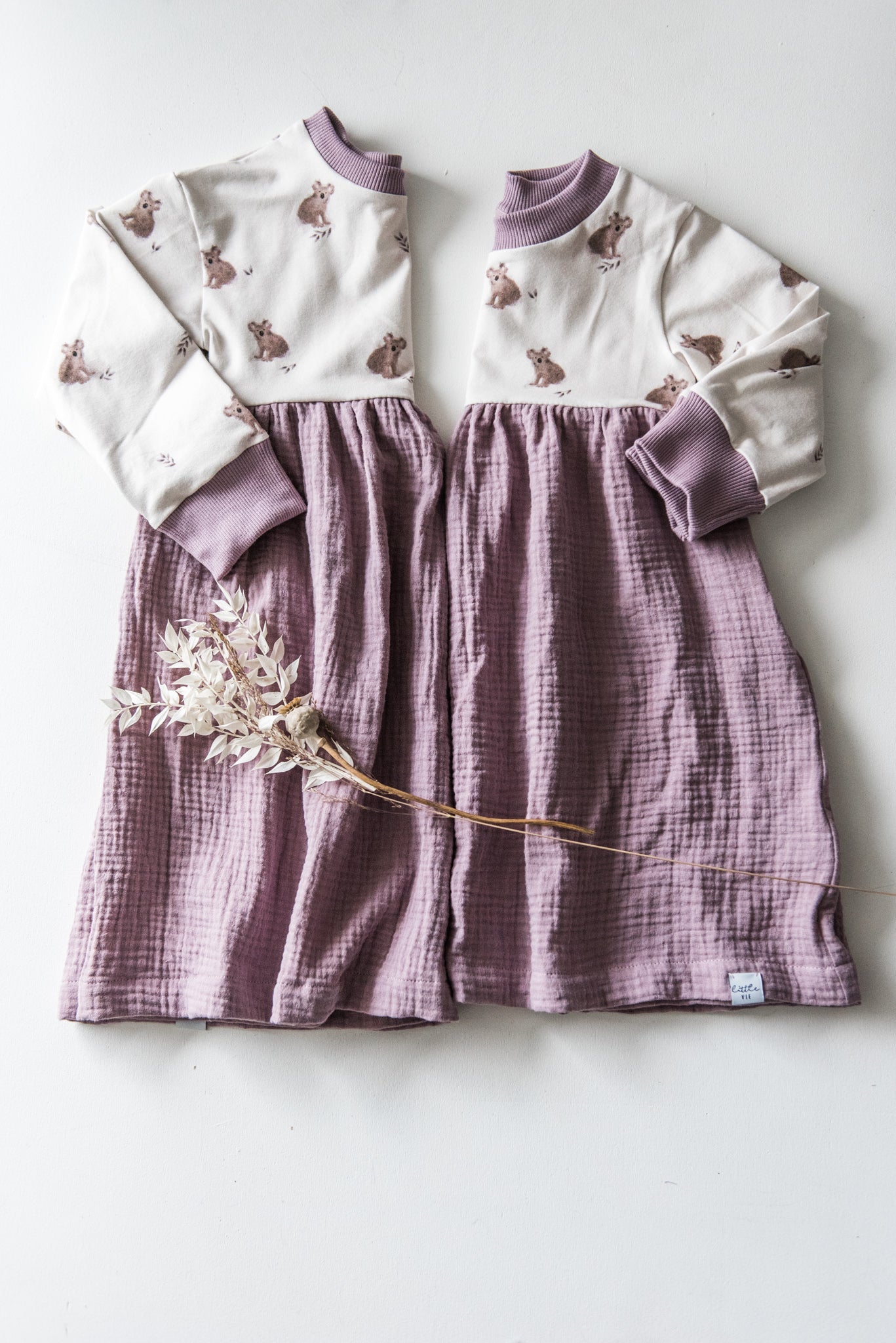 Material Mix Dress Longsleeve // Kaly