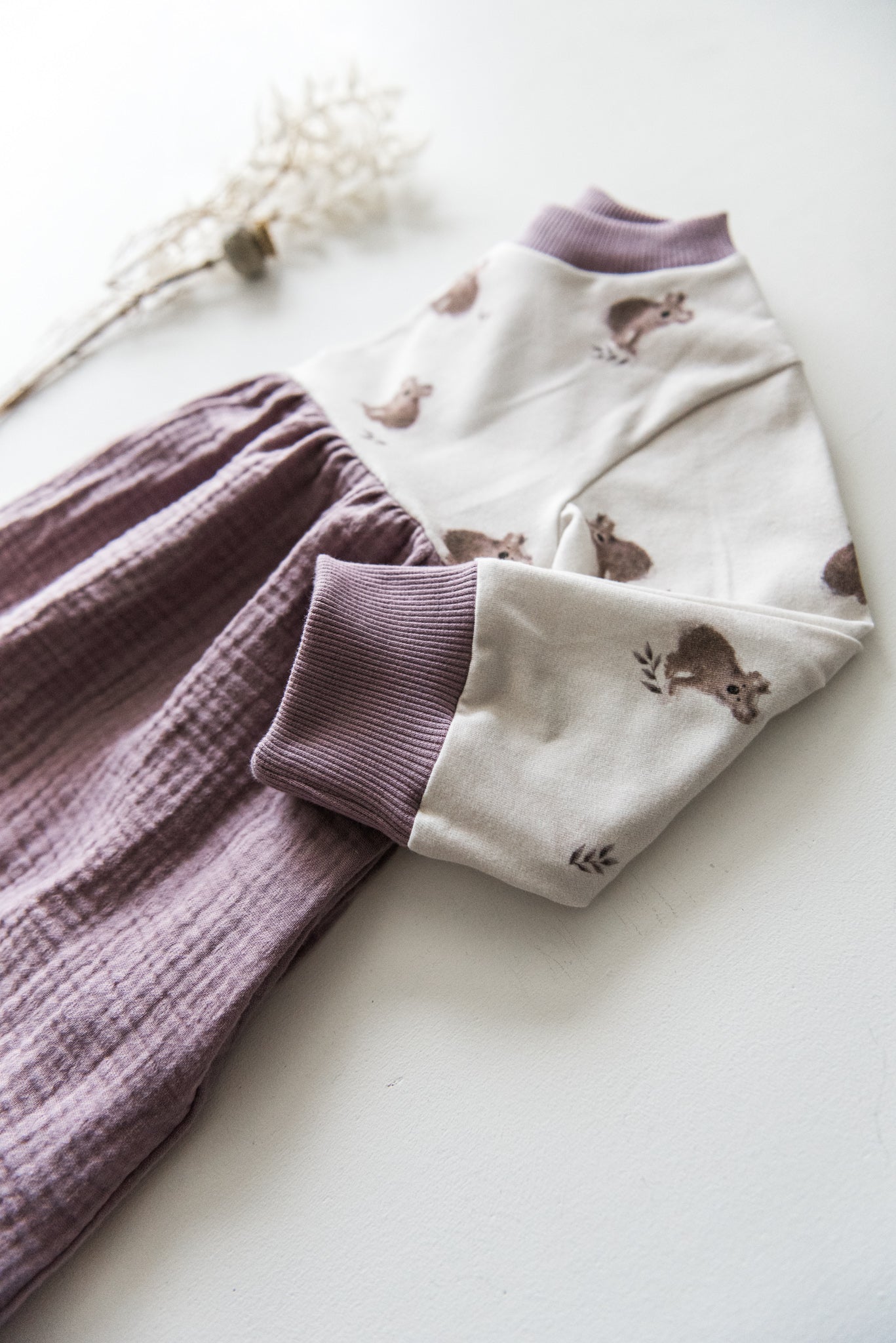 Material Mix Dress Longsleeve // Kaly