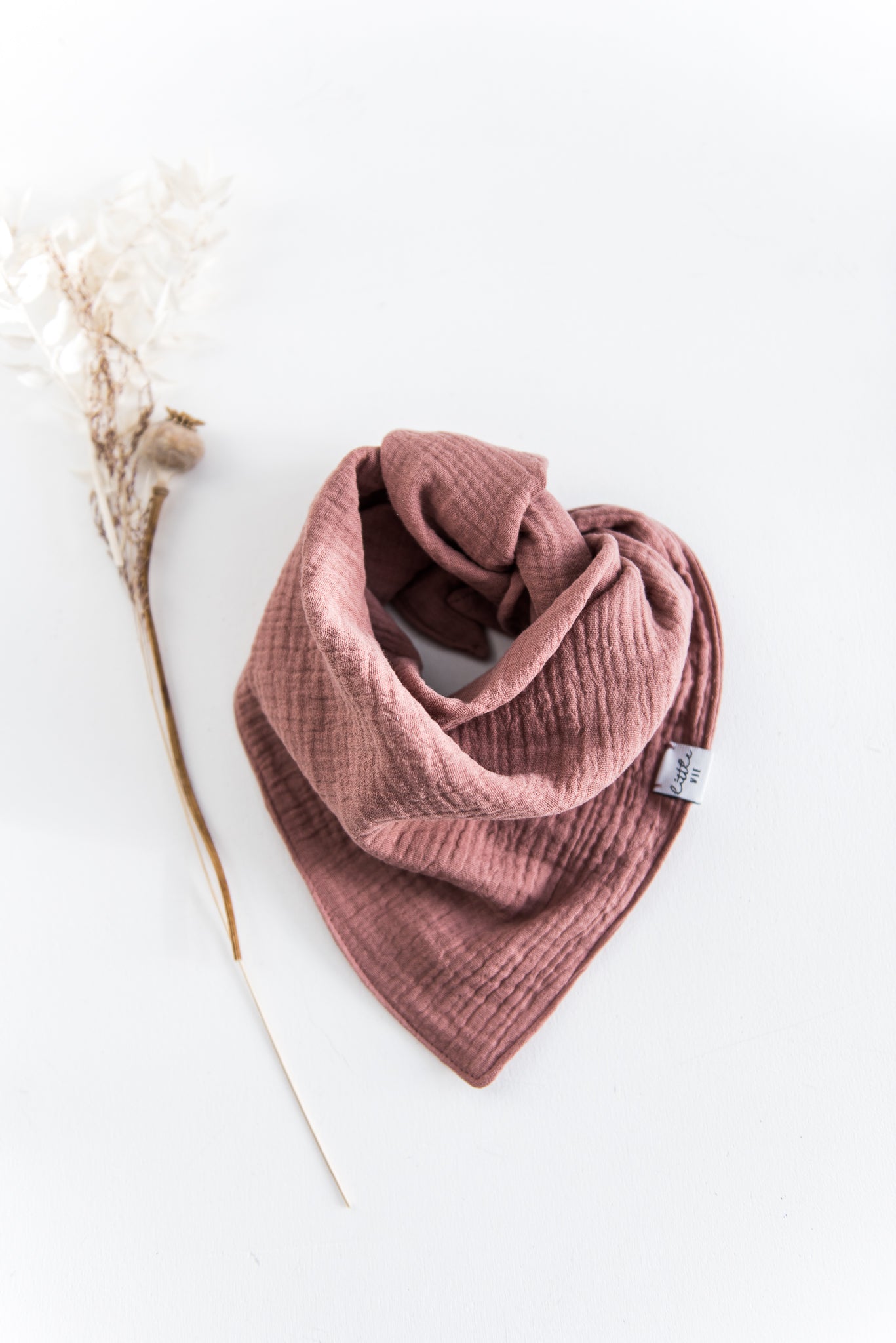 Scarf // Musselin Dreieckstuch // Old Rose